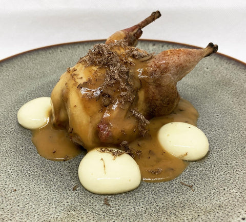 Codornices con Trufa Negra