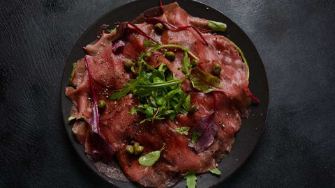 carpaccio de ternera con trufa negra