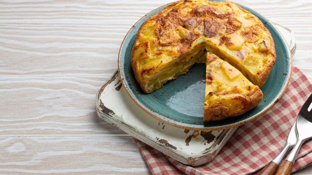 Tortilla de patata con trufa negra